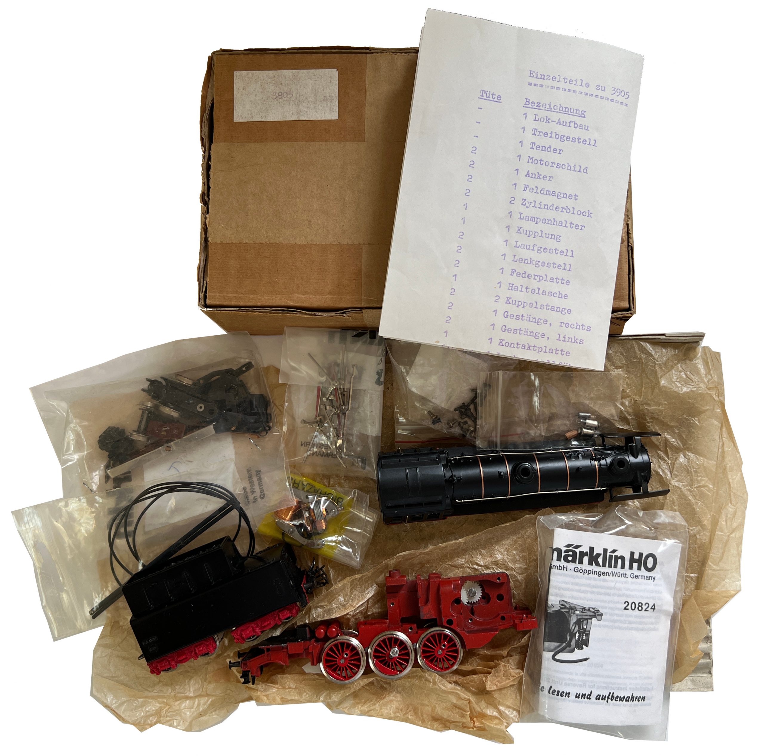 3905 Dampflokomotive mit Tender BR 23 3905