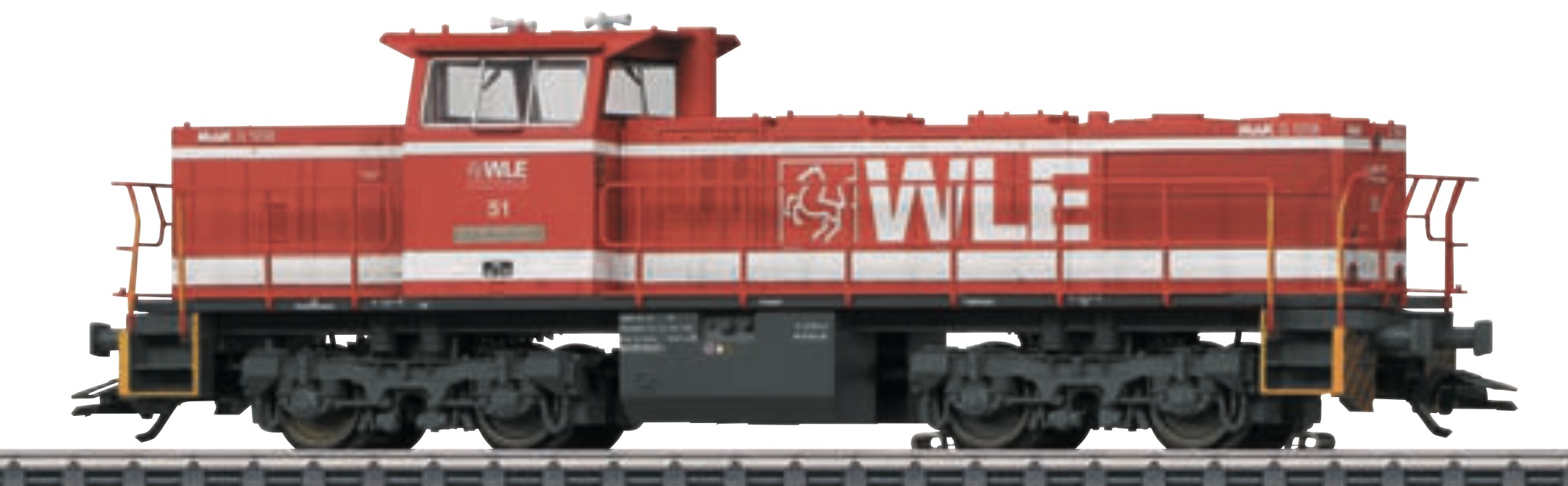 37638 Diesellokomotive Typ MaK 1206 der WLE 37638