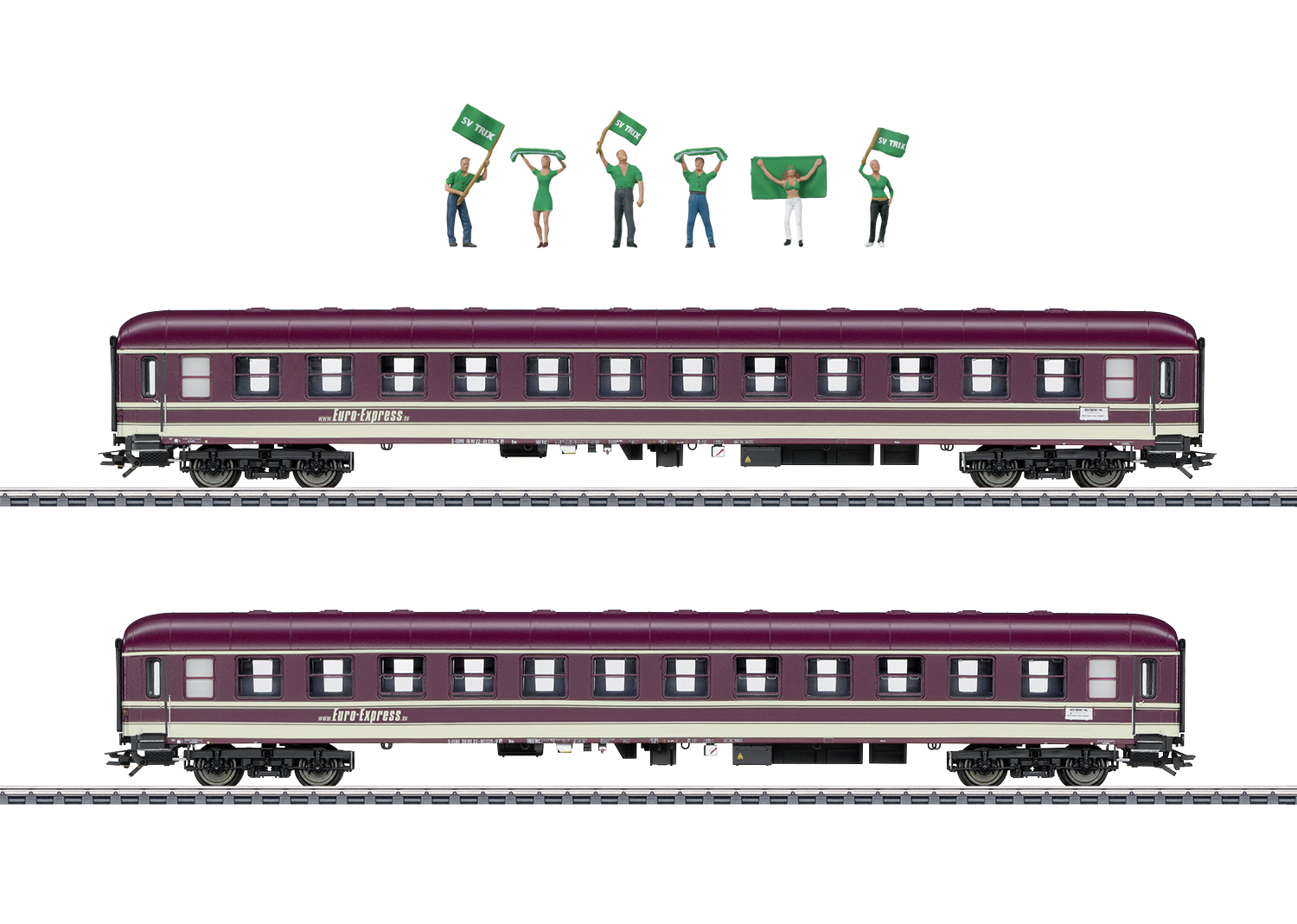 43946 Zwei Abteilwagen Bm