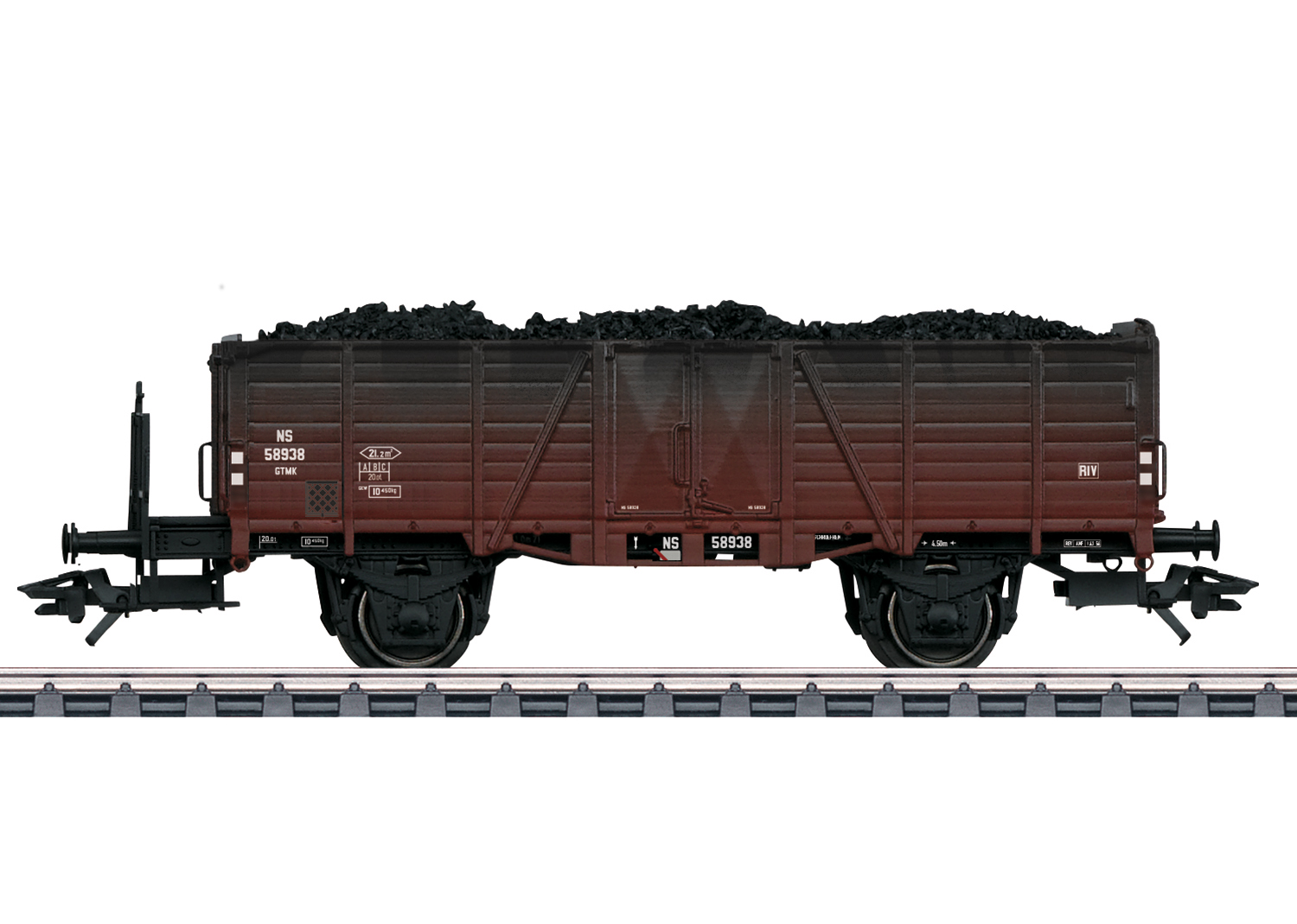 46054 Offener Hochbordwagen Om 21 mit Bremserbühne