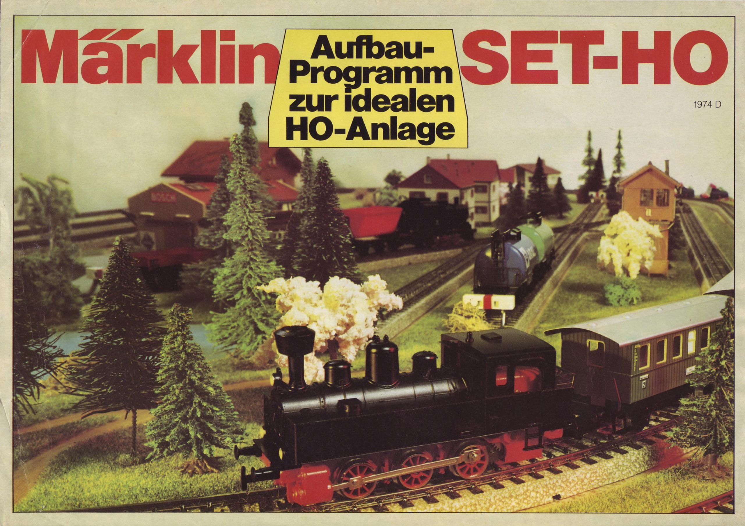 1974 SET-H0, Aufbauprogramm zur idealen H0-Anlage 0146240 1974 – Märklin SET-H0, Aufbauprogramm zur idealen H0-Anlage – 153 00 – OTNN 06 74 bu (H0)