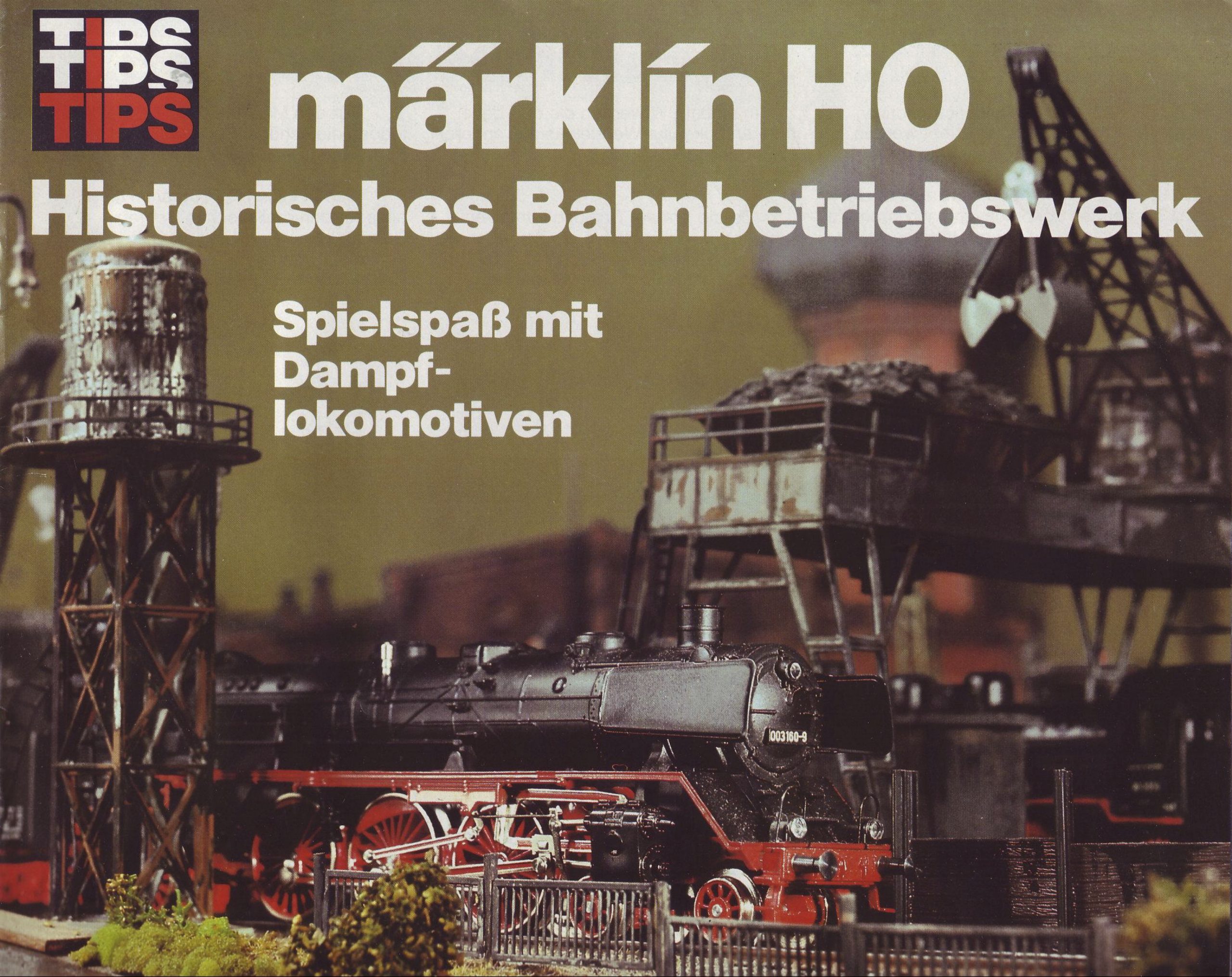 1980 Historisches Bahnbetriebswerk - Spielspass mit Dampf-Lokomotiven 0159750 1980 – Märklin H0 Historisches Bahnbetriebswerk – Spielspass mit Dampf-Lokomotiven – 173 80 – TIN 09 80 fi (H0)