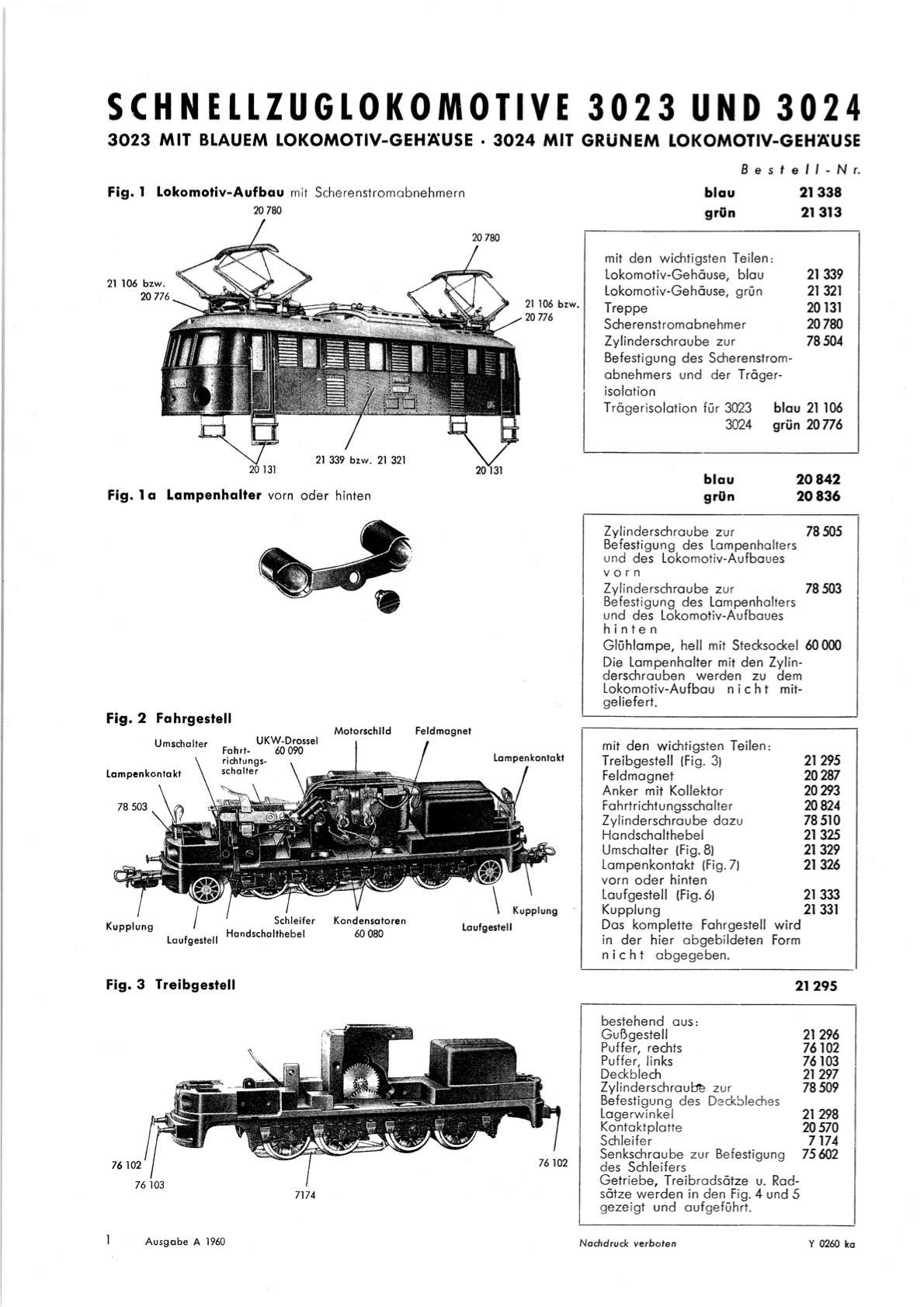 3023, 3024 (1960) 3023 (1960)