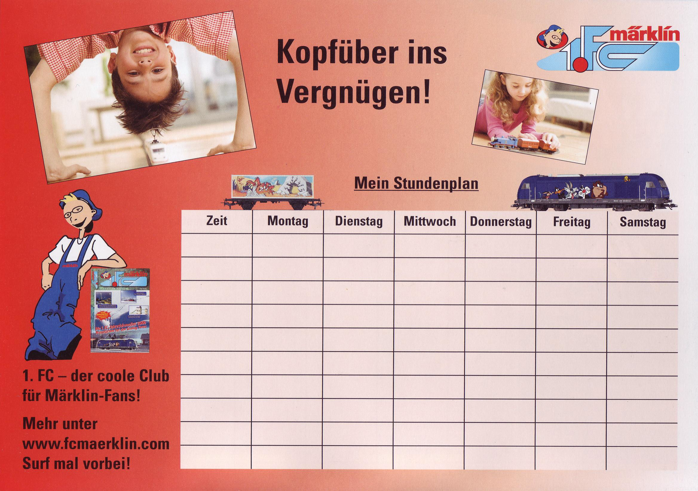 0280570 2008 – 1. FC Märklin – Kopfüber ins Vergnügen – Mein Stundenplan – Geen (Fanclub Magazin)-thumbnail