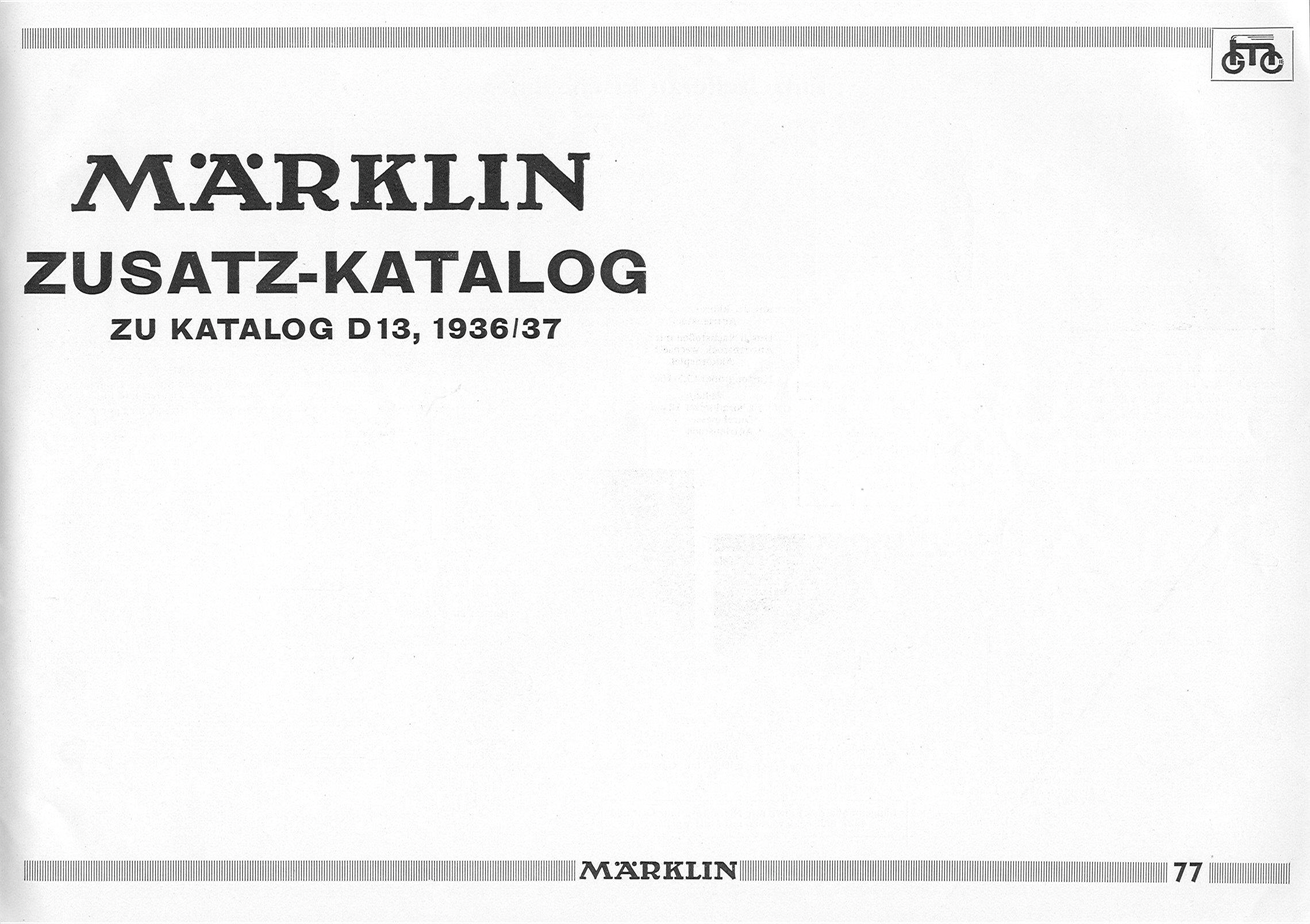1936 / 1937 Zusatzkatalog zu Katalog D 13 Zusatzkatalog DD13 1936-1937-thumbnail