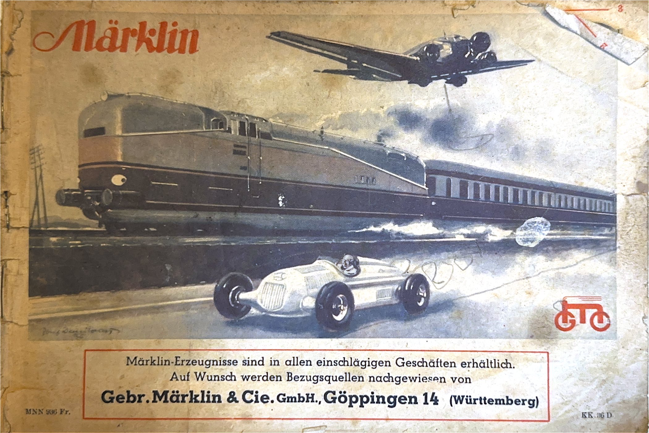 1936 - D 13 Kleinkatalog Märklin MNN 936 Fr-thumbnail