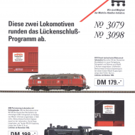 1992 Diese zwei Lokomotiven runden das Lückenschluss-Programm ab. Der Märklin S-Bahn-Zug in Spur H0. 0204000 1992 – Diese zwei Lokomotiven runden das Lückenschluss-Programm ab. Der Märklin S-Bahn-Zug in Spur H0. – 18310 (H0)-thumbnail