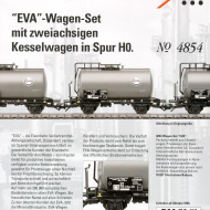 1994 EVA-Wagenset Kesselwagen in Spur H0. Zweiachsig und Vierachsig 0217000 1994 – EVA-Wagen-set Kesselwagen in Spur H0. Zweiachsig und Vierachsig – 18308 (H0)-thumbnail