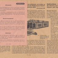 1950 : Bedienungsanleitung Gebrauchsanweisung für die Drehscheibe 410 M und Lokomotivschuppen 411 B L 07 50 r – Gebrauchsanweisung für die Drehscheibe 410 M und Lokomotivschuppen 411 B-thumbnail